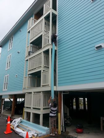Aqua marine hardiplank siding Coastal Division South Carolina
