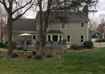 JH Cedarmill Monterey Taupe Trim Sailcloth back of house