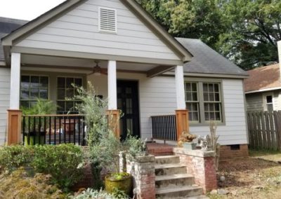 JH Cedarmill in color Cobblestone with Woodstock Brown trim 28205