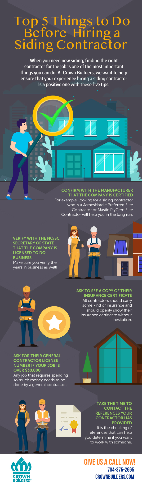 Top 5 Things to Do Before Hiring a Siding Contractor [infographic]